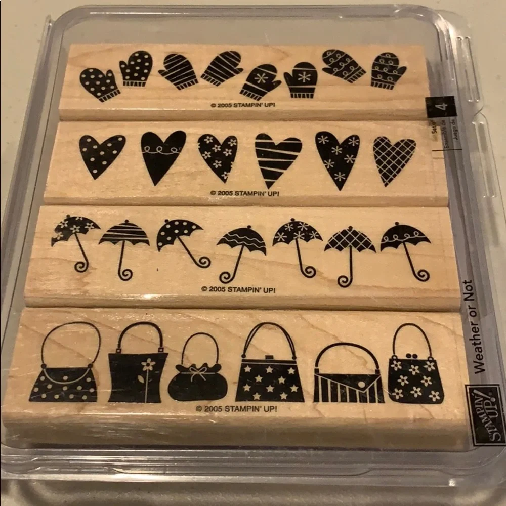 🎭 3/$25 - Stampin Up! Hostess only Weather or Not